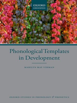 cover image of Phonological Templates in Development